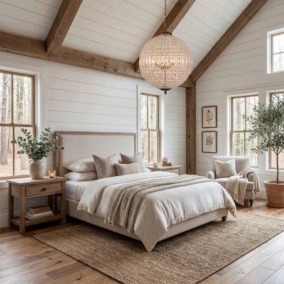 Dion Luxury French Antique Brass Crystal Globe Chandelier