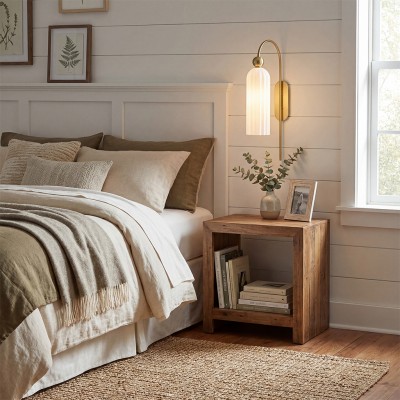 Emrys Modern Gold Fluted Glass Cylinder Sconce