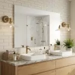 Dafne Vintage Brass Fluted Glass Wall Sconce