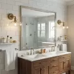 Dafne Vintage Brass Fluted Glass Wall Sconce