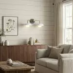 Katya Minimalist Wood Metal Double Dome Wall Sconce