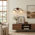 Katya Mid-century Wood Metal Double Dome Wall Sconce