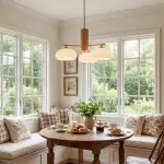 Xanthea Elliptical Persimmon Milk Glass Chandelier