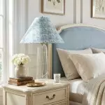 Paxton Vintage Linen Clear Glass Cylindrical Table Lamp