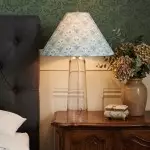 Paxton Vintage Linen Clear Glass Cylindrical Table Lamp