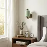 Cyrilith Vintage Milk Glass Oiled Brass Eloise Sconce