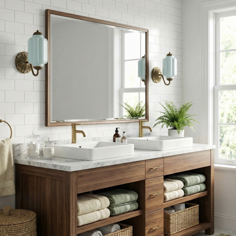 Cyrilith Vintage Milk Glass Oiled Brass Eloise Sconce