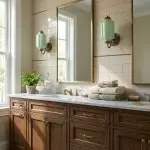 Cyrilith Vintage Milk Glass Oiled Brass Eloise Sconce