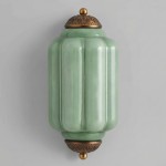 Michael Vintage Eloise Milk Glass Flush Wall Light