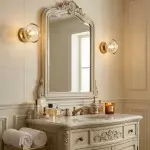 Brenna Modern Brass Cast Glass Dome Flush Mount & Wall Sconce