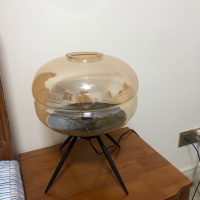 Lacquered Glass Table Lamp