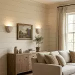 Farlan Wabi-Sabi Travertine Semi-Circular Wall Light