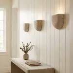 Farlan Wabi-Sabi Travertine Semi-Circular Wall Light