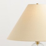 Latham Vintage Glass Bottle Fabric Table Lamp