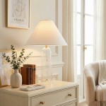 Latham Vintage Glass Bottle Fabric Table Lamp