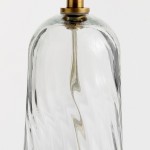 Latham Vintage Glass Bottle Fabric Table Lamp