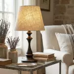 Issac Classic Linen Empire Iron Body Table Lamp