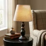 Issac Classic Linen Empire Iron Body Table Lamp