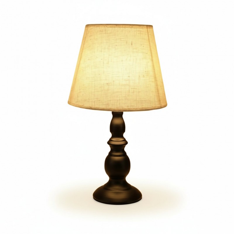 Issac Classic Linen Empire Iron Body Table Lamp