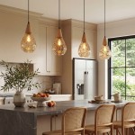 Uranix Cone Shape Water Ripple Glass Pendant Light