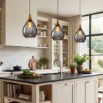 Uranix Cone Shape Water Ripple Glass Pendant Light
