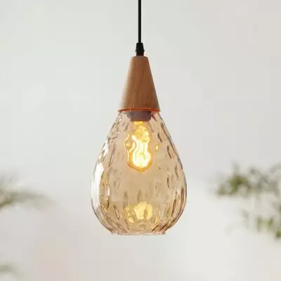 Uranix Cone Shape Water Ripple Glass Pendant Light
