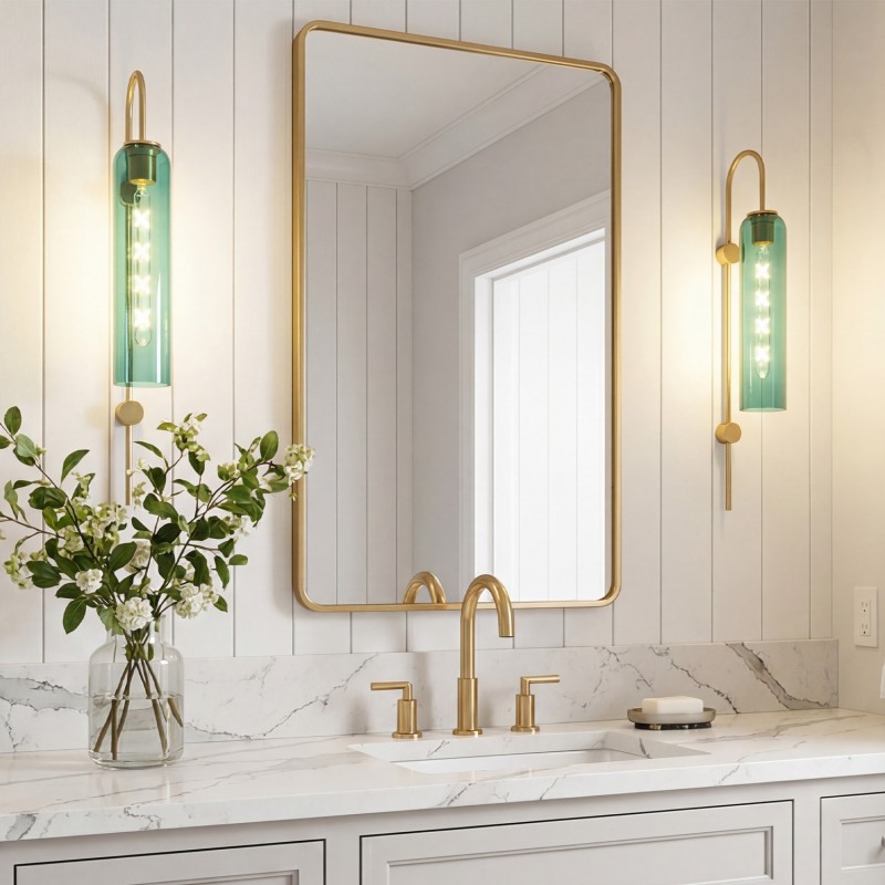 Janvy Modern Exquisite Glass Wall Sconce