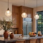 Logana Vintage Feather Texture Glass Globe Pendant Light
