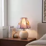 Eirwen Mini Tiffany Moon Bedside Lamp