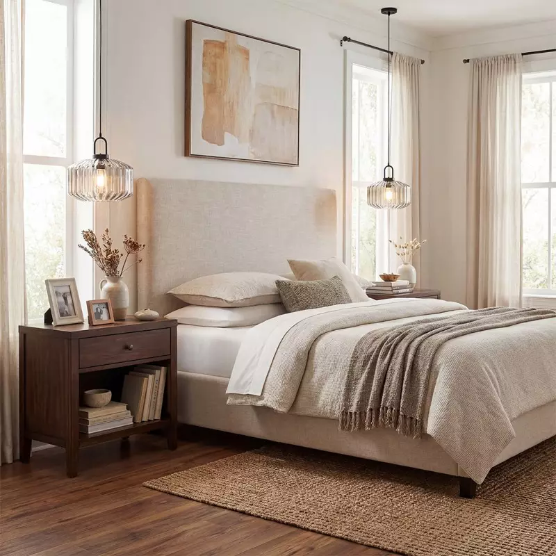 Ivan Vintage Handmade Striped Glass Pendant Light