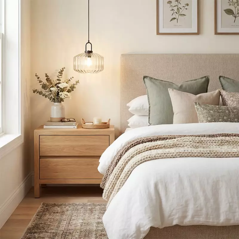 Ivan Vintage Handmade Striped Glass Pendant Light