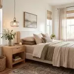 Ivan Vintage Handmade Striped Glass Pendant Light