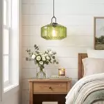 Ivan Vintage Handmade Striped Glass Pendant Light