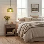 Ivan Vintage Handmade Striped Glass Pendant Light