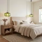 Ivan Vintage Handmade Striped Glass Pendant Light