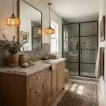 Ivan Vintage Handmade Striped Glass Pendant Light