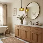 Ivan Vintage Handmade Striped Glass Pendant Light