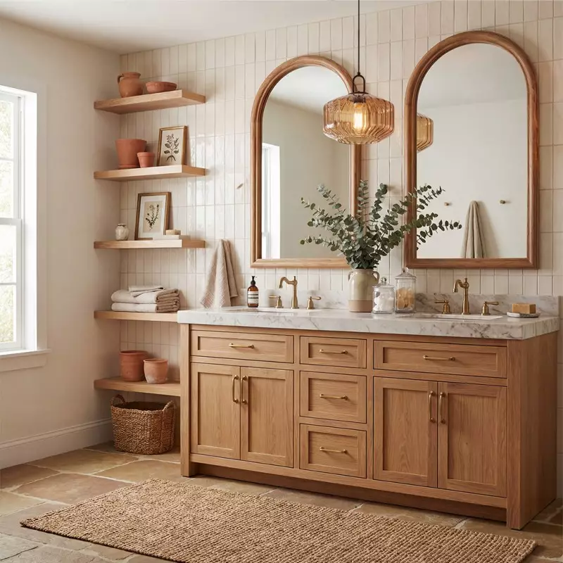 Ivan Vintage Handmade Striped Glass Pendant Light