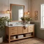 Ivan Vintage Handmade Striped Glass Pendant Light