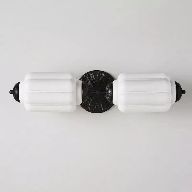 Hartnell Retro Colorful Art Deco Glass Eloise Wall Light