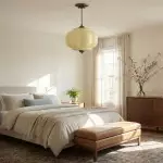 Vortan Antique Brass Green Glass Semi-Flush Mount Eloise Pendant Lamp