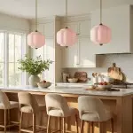 Cyrilith Vintage Milk Glass Oiled Brass Eloise Pendant light