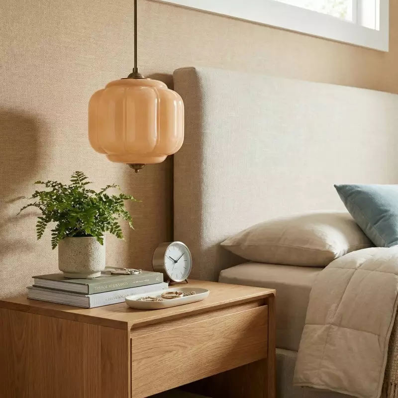 Cyrilith Vintage Milk Glass Oiled Brass Eloise Pendant light