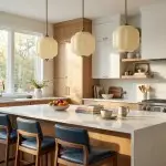 Cyrilith Vintage Milk Glass Oiled Brass Eloise Pendant light