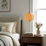 Cyrilith Vintage Milk Glass Oiled Brass Eloise Pendant light