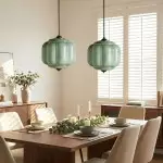 Cyrilith Vintage Milk Glass Oiled Brass Eloise Pendant light