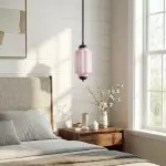 Cyrilith Farmhouse Pumpkin Glass Eloise Pendant Light