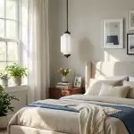 Cyrilith Farmhouse Pumpkin Glass Eloise Pendant Light