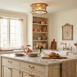 Gillen Vintage Ribbed Glass Drum Flush Mount Ceiling Light