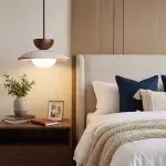 Tilda Modern Wabi-Sabi Travertine Dome Pendant Light